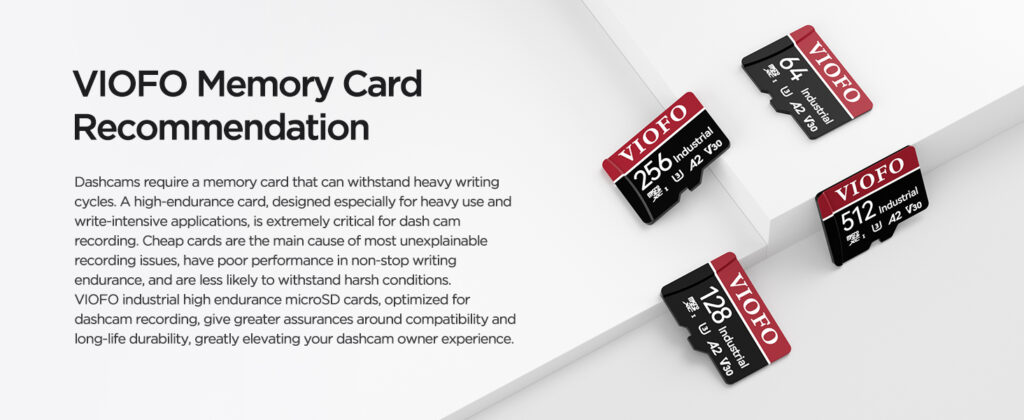 Tarjetas Micro SD Viofo Industrial Grade para dashcams