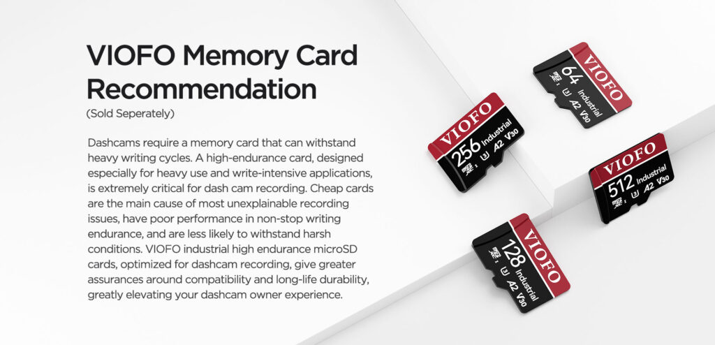 Tarjetas microSD recomendadas para Dashcam Viofo A229 Pro