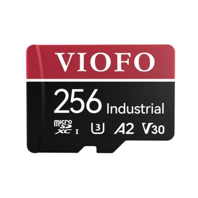Tarjeta microSD VIOFO 256GB U3 A2 V30 de grado industrial para grabación 4K